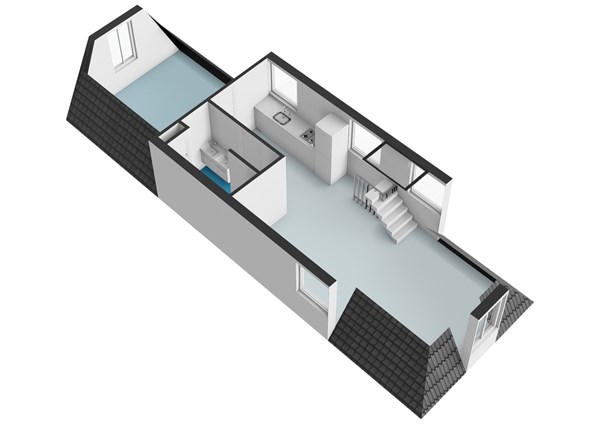 Floor plan - Jacob van Lennepstraat 74-4, 1053 HM Amsterdam 